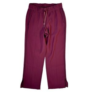 Lululemon Right On Track Pants Burgandy Wine Colored Oversize Womens Size 6